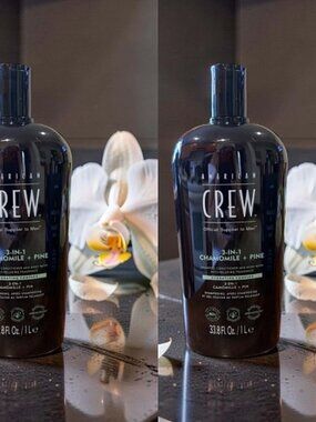 American Crew 3‑in‑1 Chamomile Pine Shampoo Conditioner Body Wash 33.8 oz_ 2 uni